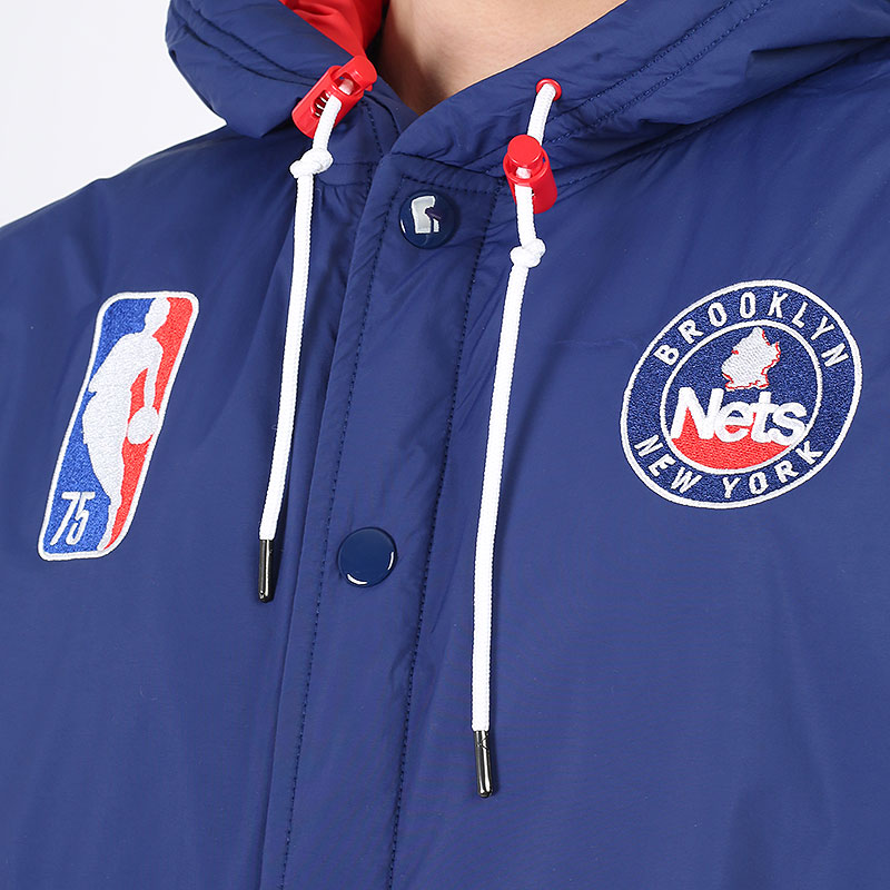 мужская синяя куртка Nike NBA Brooklyn Nets Courtside Jacket DB1980-492 - цена, описание, фото 2